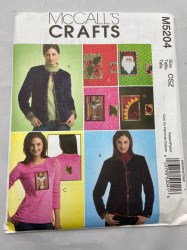 5204 MCCALLS DECOR CONTRAST CARDIGANS,APPLIQUE PULLOVER PATTERN 8-26